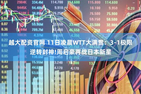 越大配资官网 11日凌晨WTT大满贯：3-1极限逆转封神!周启豪再战日本新星